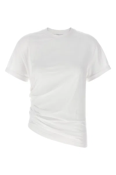 Victoria Beckham Asymmetrical White Cotton T-shirt