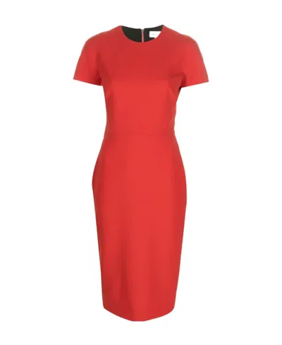 VICTORIA BECKHAM CREPE SHIFT DRESS