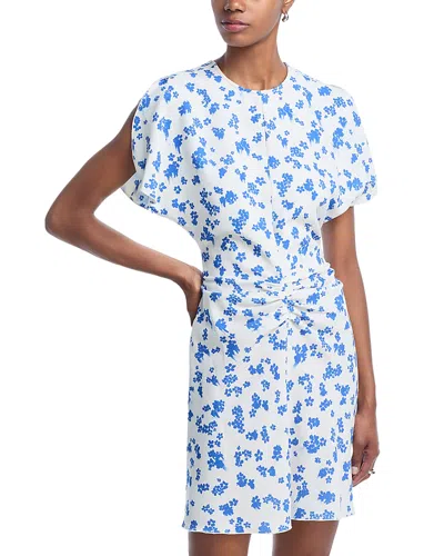 Victoria Beckham Gather Waist Mini Dress - Exclusive In Blue