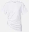 Victoria Beckham Asymmetrical White Cotton T-shirt