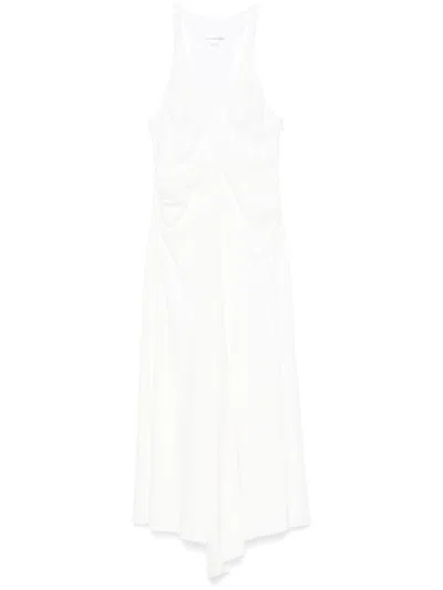 Victoria Beckham Gathered-detail Maxi Dress In White