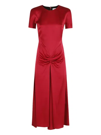 Victoria Beckham Gathered Midi Dress