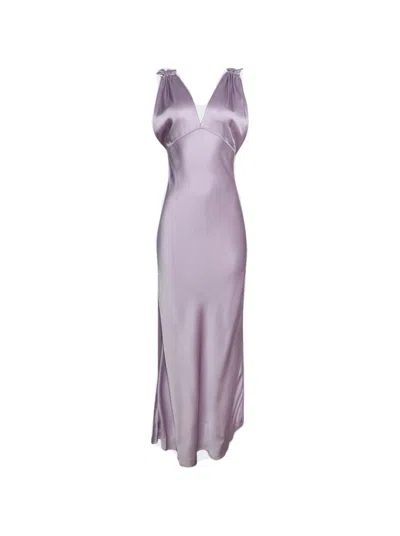 Victoria Beckham Gathered Shoulder Gown
