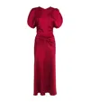 Victoria Beckham Ruched Waist Midi Dress