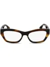 Victoria Beckham Geometric-frame Glasses In Brown