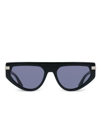 Victoria Beckham Geometric-frame Sunglasses In Black