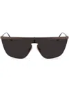 Victoria Beckham Geometric-frame Sunglasses In Gray