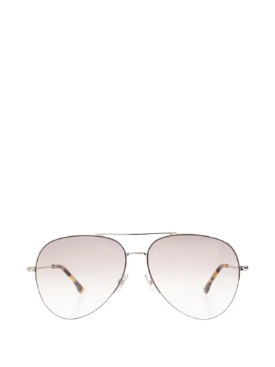 Victoria Beckham Geometric-frame Sunglasses In Gold