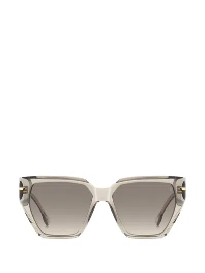 Victoria Beckham Geometric Sunglasses In Gray