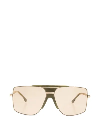 Victoria Beckham 62mm Square Aviator Sunglasses In Green