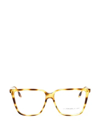 Victoria Beckham Geometric-frame Glasses In Brown