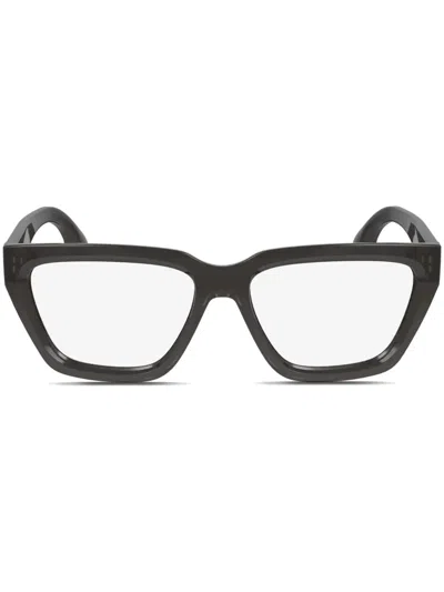 Victoria Beckham Geometric-frame Glasses In Orange