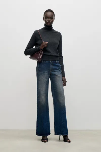 Victoria Beckham Gigi Jean In Dark Vintage Wash In Blue