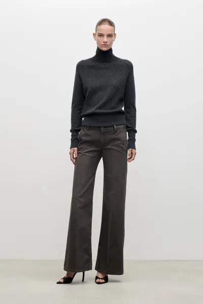Victoria Beckham Gigi Jean In Fossil Grey In Black