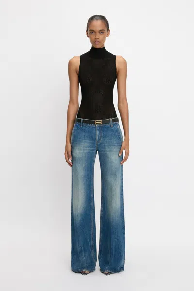 Victoria Beckham Gigi Jean In Vintage Indigo In Blue