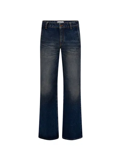 Victoria Beckham Gigi Wide-leg Jeans In Blue