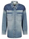 Victoria Beckham Women Camicia In Denim Schiarito In Blue