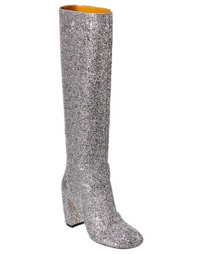 Victoria Beckham Glitter Boot In White