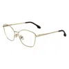 Victoria Beckham Gold Metal Glasses (frames) In Gold