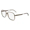 Victoria Beckham Gold Metal Glasses (frames) In Metallic