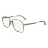 Victoria Beckham Gold Metal Glasses (frames) In Metallic