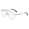 Victoria Beckham Gold Metal Glasses (frames) In Metallic