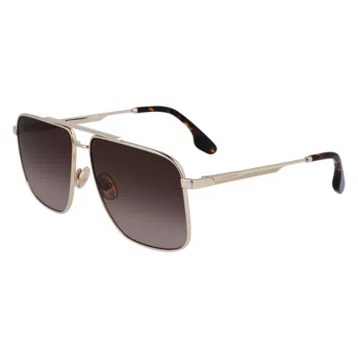 VICTORIA BECKHAM GOLD METAL SUNGLASSES