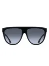 Victoria Beckham Gradient-lenses Sunglasses In Black