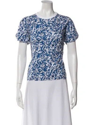 Pre-owned Victoria Beckham Graphic Print Crew Neck T-shirt In Multi