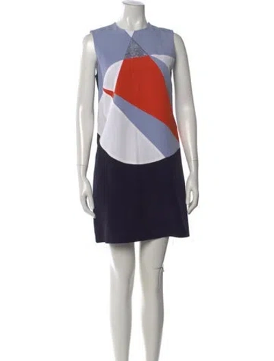Pre-owned Victoria Beckham Graphic Print Mini Dress