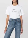 Victoria Beckham Graphic Print Relaxed Fit T Shirt In White