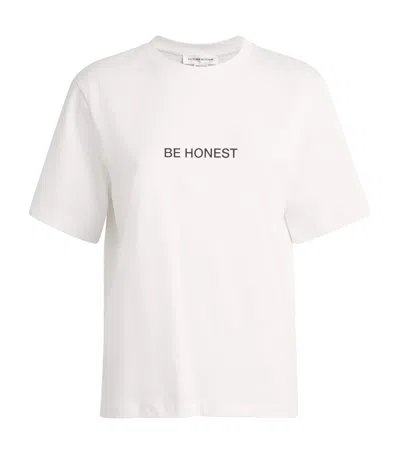 Victoria Beckham Be Honest Printed Cotton T-shirt