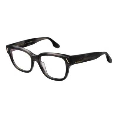 Victoria Beckham Gray Acetate Glasses (frames) In Black