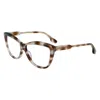 Victoria Beckham Gray Acetate Glasses (frames) In Brown