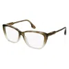 Victoria Beckham Gray Acetate Glasses (frames) In Brown
