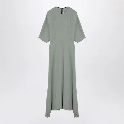 Victoria Beckham Wool-blend Midi Dress In Green