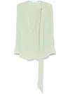 Victoria Beckham Scarf Top Featuring Twisted Detail