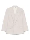 Victoria Beckham Pumice-coloured Double-breasted Jacket