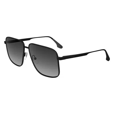 Victoria Beckham Grey Gradient Square Ladies Sunglasses Vb243s 002 57 In Black