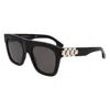 Victoria Beckham Grey Square Ladies Sunglasses Vb675s 001 52 In Black