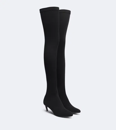 Victoria Beckham Harlow Jersey Over-the-knee Boots In Yellow
