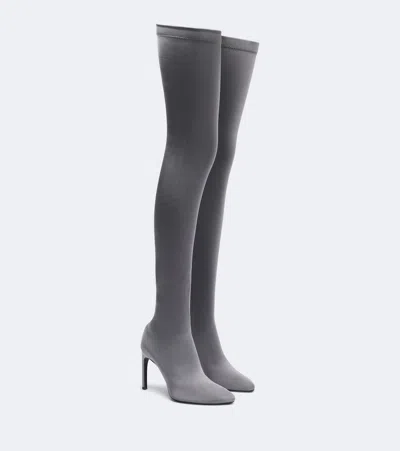 Victoria Beckham Harlow Jersey Over-the-knee Boots In White