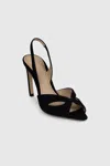 Victoria Beckham Satin Harlow Mask Slingback Heels 100 In Black