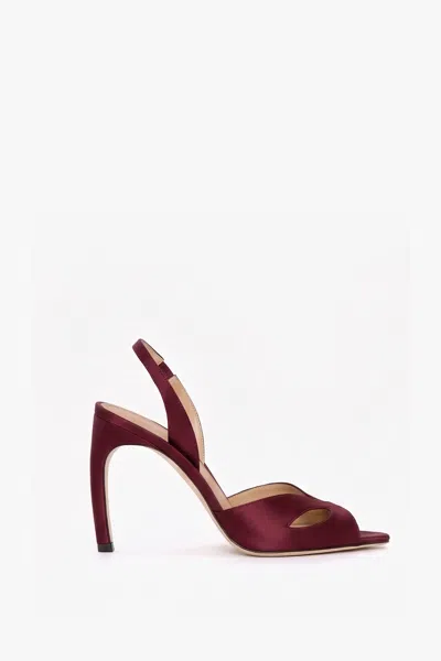 Victoria Beckham Harlow Mask Halter Back 100 In Burgundy