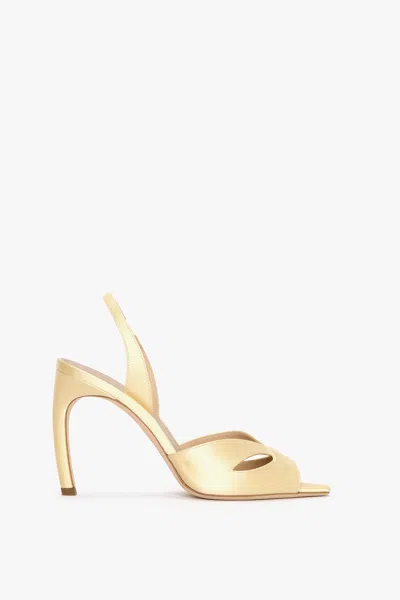 Victoria Beckham Harlow Mask Halter Back 100 In Gold