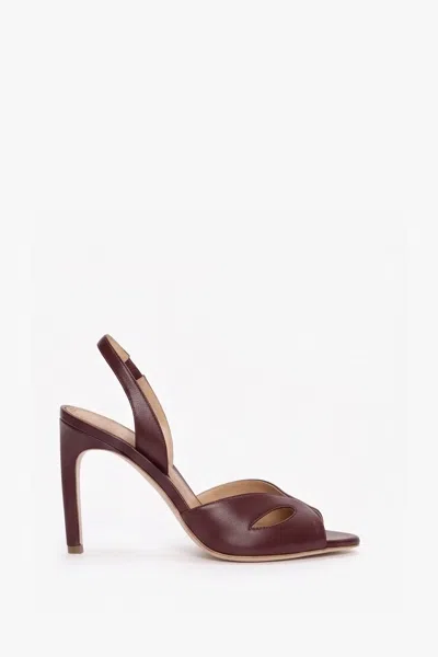Victoria Beckham Harlow Mask Halter Back 100 In Brown