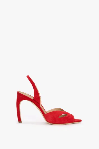 Victoria Beckham Harlow Mask Halter Back 100 In Red