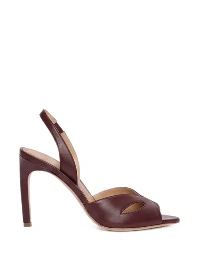 Victoria Beckham Harlow Mask Heeled Sandals In Red