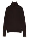 Victoria Beckham Fitted Silhouette Wool Turtleneck Sweater