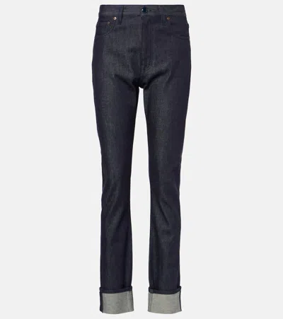 Victoria Beckham High-rise Skinny Jeans In Blue